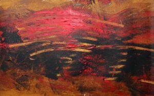 Terre rouge,  terre noire, livre peint de Marie Alloy (2025)